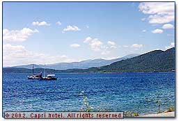 Sea coast near Edipsos